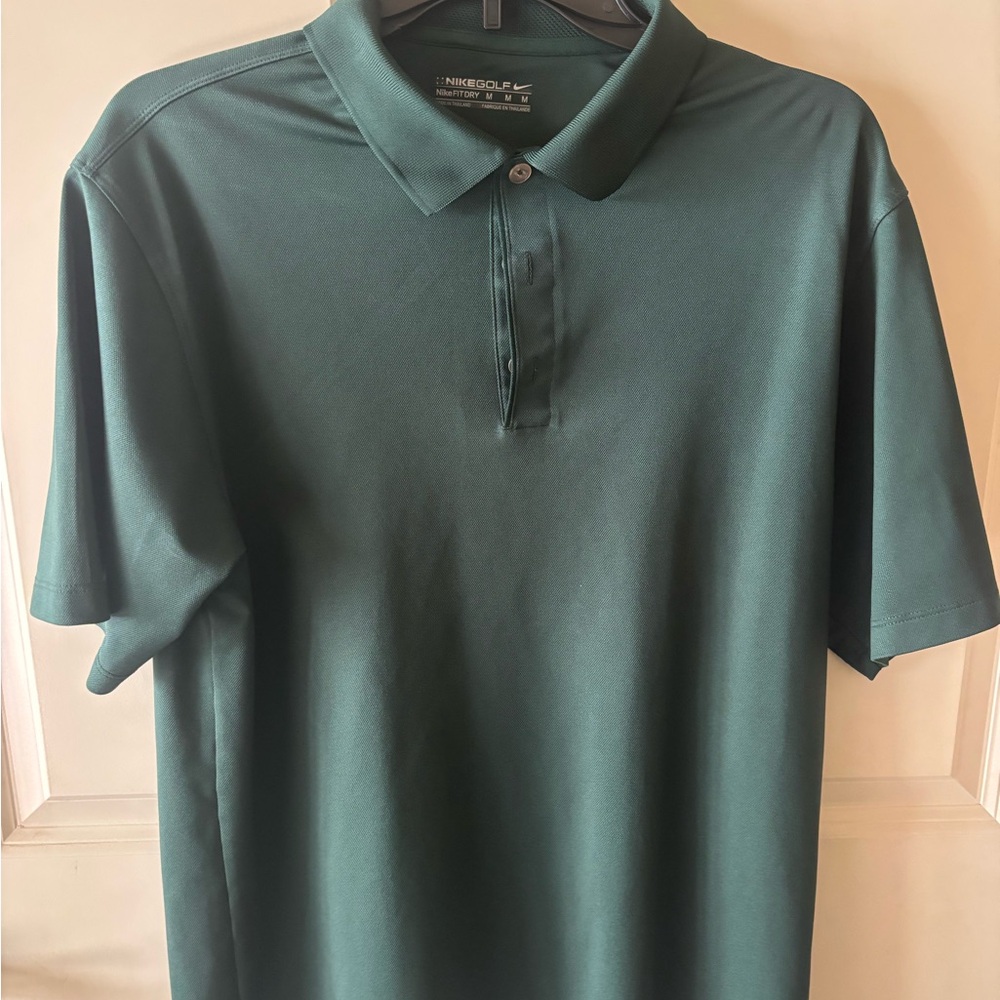 Nike Men's Dark Green Polo Shirt